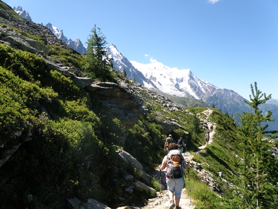 Al fondo el Mont Blanc