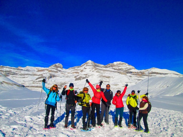Raquetas de nieve en Ordesa.